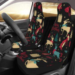 Christmas Reindeer Car Seat Covers Vehicle Front…