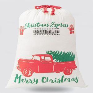Christmas Sack, Car With Tree Christmas Sacks,…