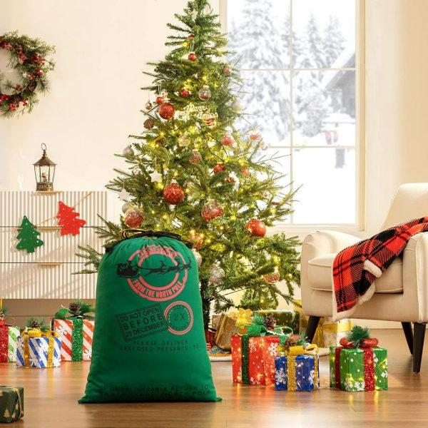 Christmas Sack, Christmas Blue Sack, Xmas Santa Sacks, Christmas Tree Bags, Christmas Bag Gift