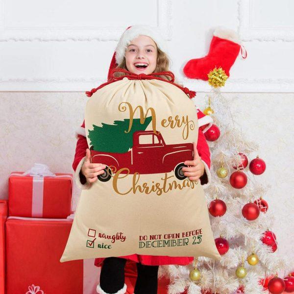 Christmas Sack, Christmas Tree Truck Sacks, Xmas Santa Sacks, Christmas Tree Bags, Christmas Bag Gift