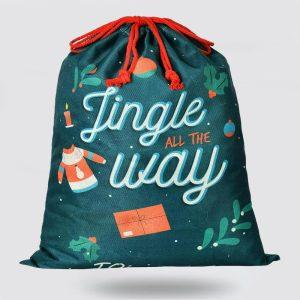 Christmas Sack, Lingle All The Way Christmas Sacks, Xmas Santa Sacks, Christmas Tree Bags, Christmas Bag Gift