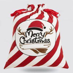 Christmas Sack, Merry Christmas Reindeer Santa Hat…