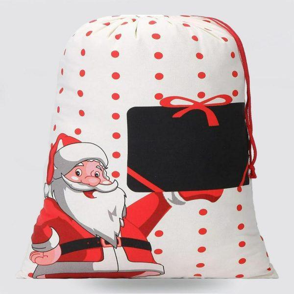 Christmas Sack, Polk Dot Santa Christmas Sacks, Xmas Santa Sacks, Christmas Tree Bags, Christmas Bag Gift