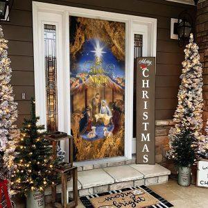 Christmas Silent Night Door Cover Jesus Is…