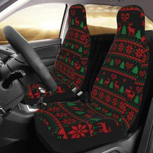 Christmas Snowflake Reindeer Car Seat Covers Vehicle…