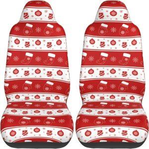 Christmas Snowflake Sock Stripes Car Seat Covers Vehicle Front Seat Covers Christmas Car Seat Covers 2 fqo5q7.jpg