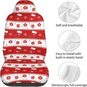 Christmas Snowflake Sock Stripes Car Seat Covers Vehicle Front Seat Covers Christmas Car Seat Covers 5 b3nqru.jpg