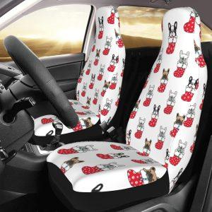 Christmas Socks Bulldog Car Seat Covers Vehicle…