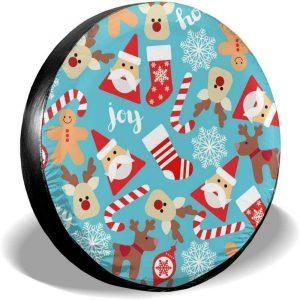 Christmas Tire Cover A Festive Christmas With Santa Claus Spare Tire Cover Spare Tire Cover Tire Covers For Cars 1 podp5b.jpg