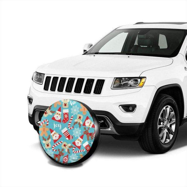 Christmas Tire Cover, A Festive Christmas With Santa Claus Spare Tire Cover, Spare Tire Cover, Tire Covers For Cars