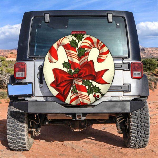 Christmas Tire Cover, Christmas Candies Tire Cover, Spare Tire Cover, Tire Covers For Cars