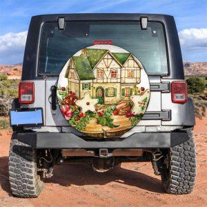 Christmas Tire Cover, Christmas Cookies House Tire…