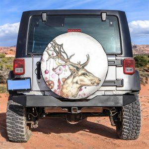 Christmas Tire Cover, Christmas Deer Tire Cover,…