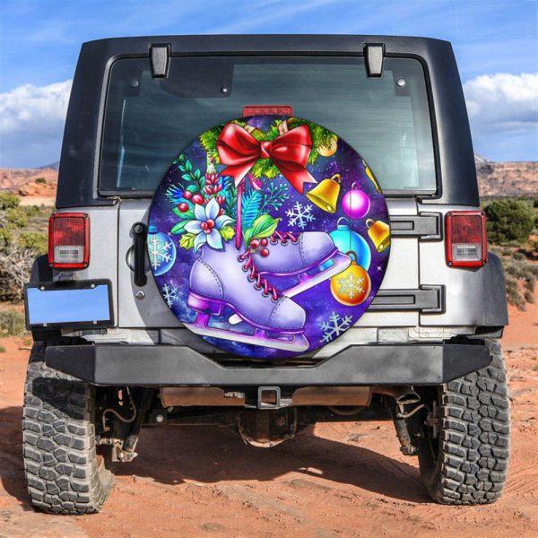 Christmas Tire Cover, Christmas Skate Tire Cover, Spare Tire Cover, Tire Covers For Cars