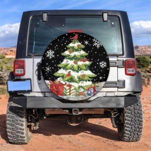 Christmas Tire Cover, Christmas Tree And Gifts…