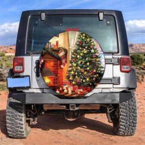 Christmas Tire Cover, Christmas Tree Fireplace Tire…