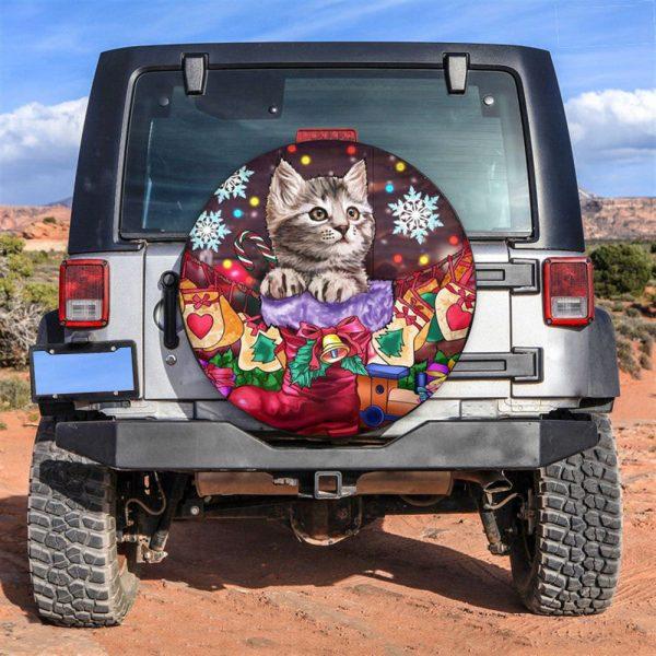 Christmas Tire Cover, Cute Cat Tire Cover, Spare Tire Cover, Tire Covers For Cars