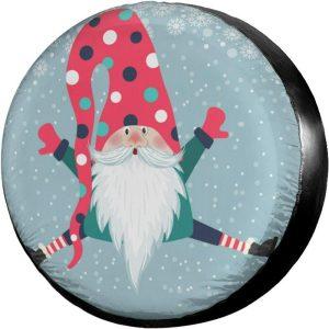 Christmas Tire Cover, Cute Gnomeo Jump Spare Tire Cover, Spare Tire Cover, Tire Covers For Cars