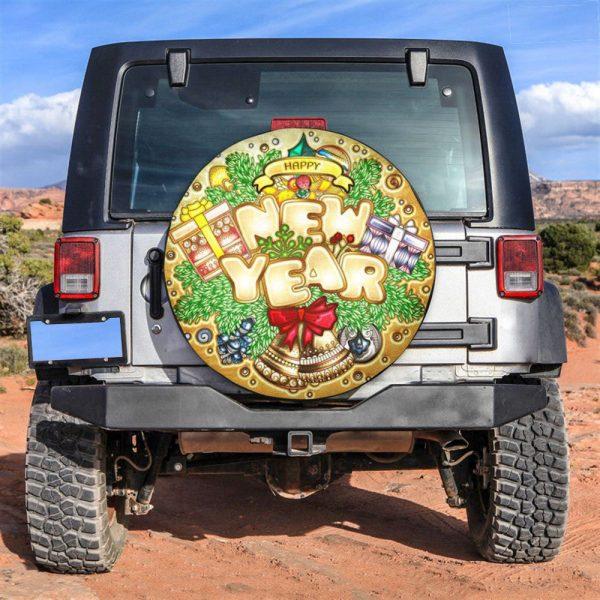 Christmas Tire Cover, Jingle Bell Christmas Cookies Happy New Year Tire Cover, Spare Tire Cover, Tire Covers For Cars