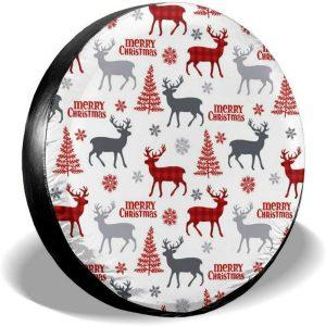 Christmas Tire Cover, Reindeer Merry Christmas Spare…