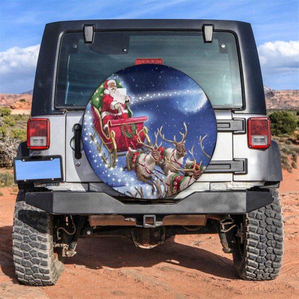 Christmas Tire Cover, Santa Clau Tire Cover, Spare Tire Cover, Tire Covers For Cars