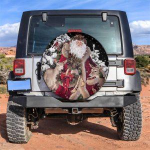 Christmas Tire Cover, Santa Claus And Deer…