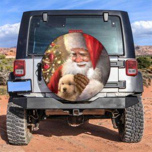 Christmas Tire Cover, Santa Claus And Pet…