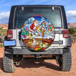 Christmas Tire Cover, Santa Claus Funny Gifts…