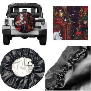 Christmas Tire Cover Santa Claus Holding A Sack Of Gifts Spare Tire Cover Spare Tire Cover Tire Covers For Cars 4 dfagnv.jpg