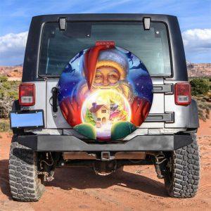 Christmas Tire Cover, Santa Claus House Tire…