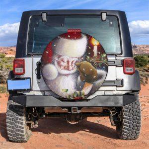 Christmas Tire Cover, Santa Claus In Front…