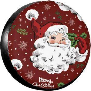 Christmas Tire Cover, Santa Claus Wearing A…
