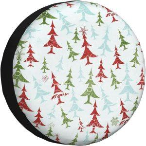 Christmas Tire Cover, Snow White Pine Forest…