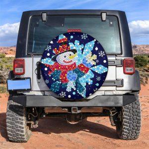 Christmas Tire Cover, Snowma Tire Cover, Spare…