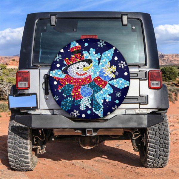 Christmas Tire Cover, Snowma Tire Cover, Spare Tire Cover, Tire Covers For Cars