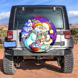 Christmas Tire Cover, Snowman Cute Love Tire…