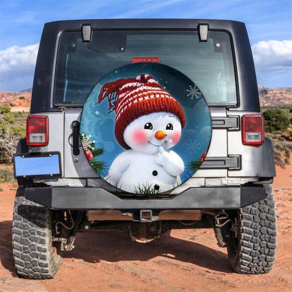 Christmas Tire Cover, Snowman Cute Tire Cover, Spare Tire Cover, Tire Covers For Cars