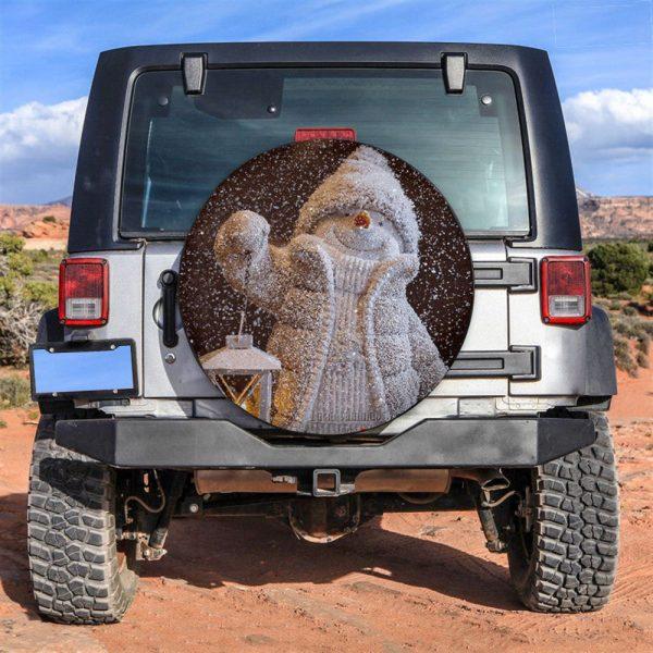 Christmas Tire Cover, Snowman Funny Tire Cover, Spare Tire Cover, Tire Covers For Cars