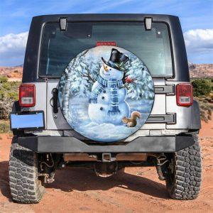 Christmas Tire Cover, Snowman Tire Cover, Spare…