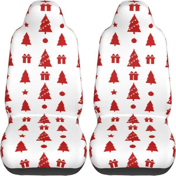 Christmas Trees Gifts Car Seat Covers Vehicle Front Seat Covers, Christmas Car Seat Covers