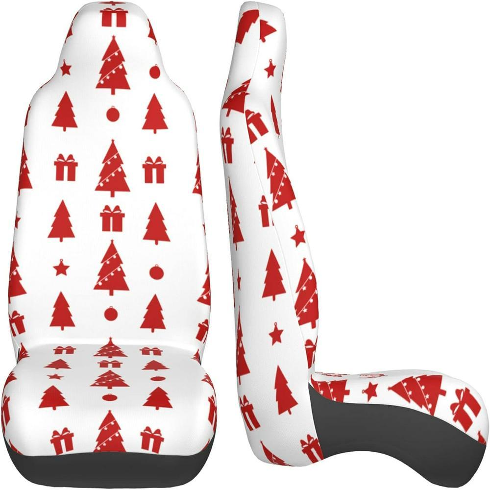 Christmas Trees Gifts Car Seat Covers Vehicle Front Seat Covers, Christmas Car Seat Covers