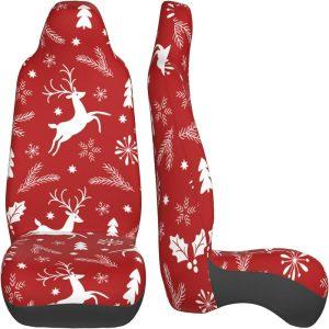Christmas White Reindeer Car Seat Covers Vehicle Front Seat Covers Christmas Car Seat Covers 3 yrrnoi.jpg