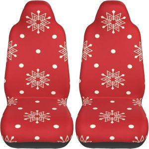 Christmas White Snowflakes Car Seat Covers Vehicle Front Seat Covers Christmas Car Seat Covers 2 rh32n7.jpg