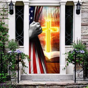Cross On Bible Door Cover, Gift For…