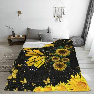 Crosses Butterflies Sunflower Picture Christian Quilt Blanket Christian Blanket Gift For Believers 3 ja3v1x.jpg