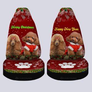Cute Couple Poodles Car Seat Covers Christmas Car Seat Covers 4 uvvban.jpg