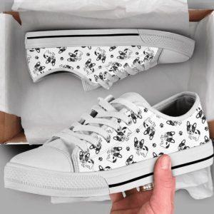 Cute French Bulldog Low Top Shoes, Gift…