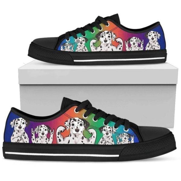 Dalmatian Dog Lover Women’s Low Top Shoe Gift Idea, Gift For Dog Lover