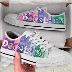 Dog Lady Colorfull Low Top Shoes Canvas…