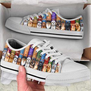 Dog On The Book Low Top Shoes Canvas Sneakers Casual Shoes Gift For Dog Lover 2 zpplir.jpg